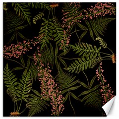 Fern Black Canvas 20  X 20  by snowwhitegirl