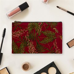 Fern Red Cosmetic Bag (medium) by snowwhitegirl