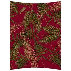 Fern Red Back Support Cushion by snowwhitegirl