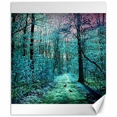 Blue Forest Canvas 8  X 10  by snowwhitegirl