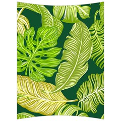 Tropical Green Leaves Back Support Cushion by snowwhitegirl