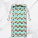 Cotton Candy Pattern Aqua 3d Jewelry Bag Front