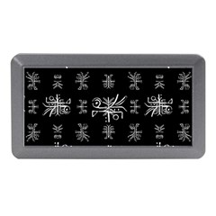 Black And White Ethnic Design Print Memory Card Reader (mini) by dflcprintsclothing