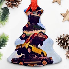 Pretty Colors Cars Christmas Tree Ornament (two Sides) by StarvingArtisan