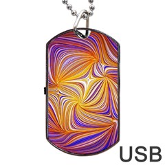 Electric Field Art Lii Dog Tag Usb Flash (one Side) by okhismakingart