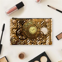 Wonderful Steampunk Design, Awesome Clockwork Cosmetic Bag (medium) by FantasyWorld7