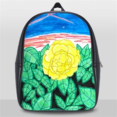 Sunset Rose Watercolor School Bag (large) by okhismakingart