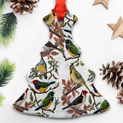 Vintage Birds Christmas Tree Ornament (two Sides) by Valentinaart