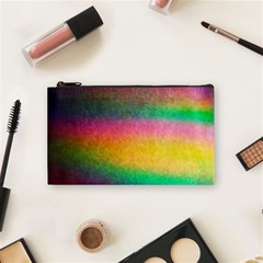 Rainbow Streaks Cosmetic Bag (small) by okhismakingart