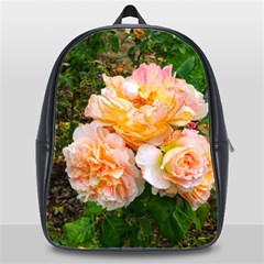 Bunch Of Orange And Pink Roses School Bag (xl) by okhismakingart