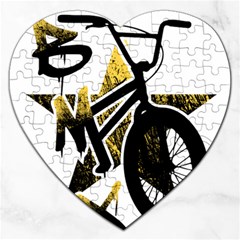 Bmx Jigsaw Puzzle (heart) by Melcu