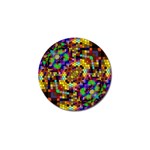 Color Mosaic Background Wall Golf Ball Marker (4 pack) Front