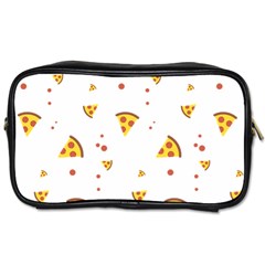 Pizza Pattern Pepperoni Cheese Funny Slices Toiletries Bag (two Sides) by genx