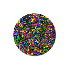 Graffiti 3 2 Rubber Coaster (round)  by ArtworkByPatrick