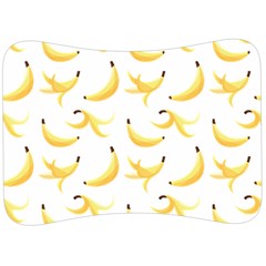 Yellow Banana And Peels Pattern With Polygon Retro Style Velour Seat Head Rest Cushion by genx