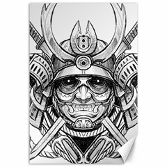 Drawing Samurai Tattoo Sketch Japanese Samurai Canvas 24  X 36  by Sudhe