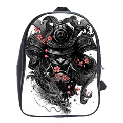 Sleeve Tattoo  Samurai School Bag (large) by Sudhe