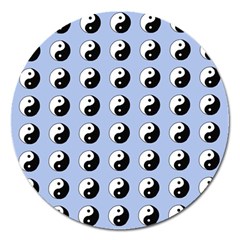 Yin Yang Pattern Magnet 5  (round) by Valentinaart