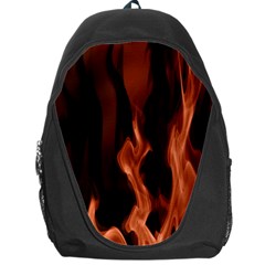 Smoke Flame Abstract Orange Red Backpack Bag by HermanTelo