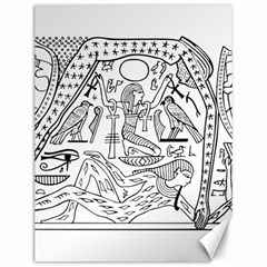 Egyptian Hieroglyphics History Seb Canvas 12  X 16  by Pakrebo