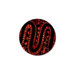 Background Abstract Red Black Golf Ball Marker (4 pack) Front