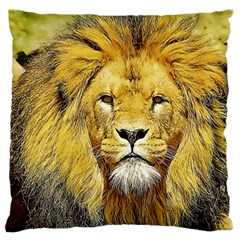 Lion Lioness Wildlife Hunter Standard Flano Cushion Case (two Sides) by Pakrebo