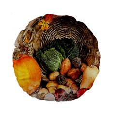 Pumpkin Vegetables Autumn Standard 15  Premium Round Cushions by Pakrebo