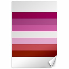 Lesbian Pride Flag Canvas 20  X 30  by lgbtnation