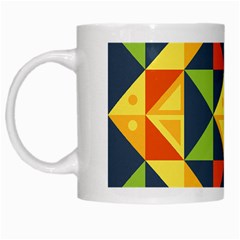 Background Geometric Color Plaid White Mugs by Mariart