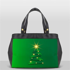 Christmas Tree Green Oversize Office Handbag by HermanTelo