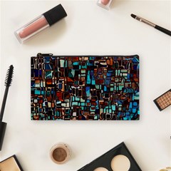 Mosaic Abstract Cosmetic Bag (small) by HermanTelo