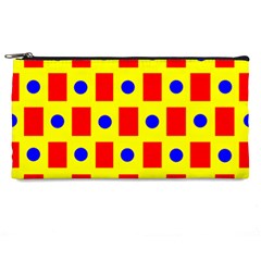 Pattern Circle Plaid Pencil Cases by HermanTelo