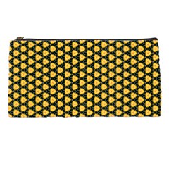 Pattern Halloween Pumpkin Color Yellow Pencil Cases by HermanTelo