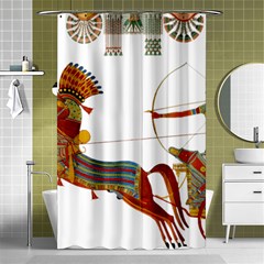 Egypt Egyptian Pharaonic Horses Shower Curtain 48  X 72  (small)  by Sapixe