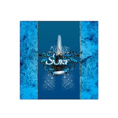 Sport, Surfboard With Water Drops Satin Bandana Scarf by FantasyWorld7