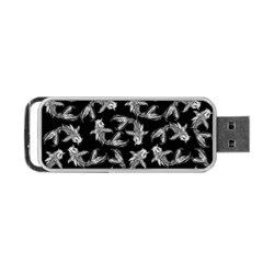 Koi Fish Pattern Portable Usb Flash (two Sides) by Valentinaart