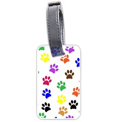 Pawprints Paw Prints Paw Animal Luggage Tag (one Side) by Sapixe