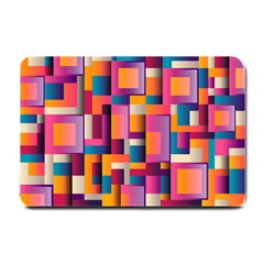 Abstract Background Geometry Blocks Small Doormat  by Bajindul