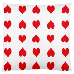 Heart Red Love Valentines Day Standard Flano Cushion Case (one Side) by Bajindul