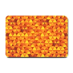 Background Triangle Circle Abstract Small Doormat  by Bajindul