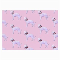 Dogs Pets Animation Animal Cute Large Glasses Cloth (2 Sides) by Bajindul