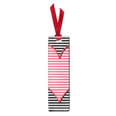 Heart Stripes Symbol Striped Small Book Marks by Bajindul