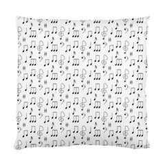 Music Notes Background Wallpaper Standard Cushion Case (two Sides) by Bajindul