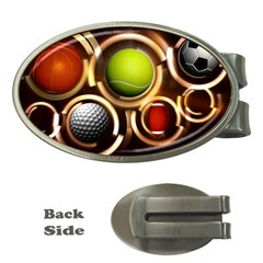 Sport Ball Tennis Golf Football Money Clips (oval)  by Bajindul