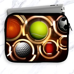 Sport Ball Tennis Golf Football Apple Ipad 2/3/4 Zipper Cases by Bajindul