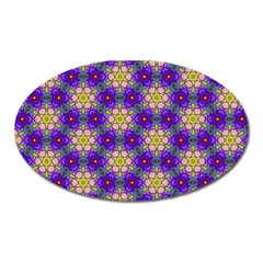 Background Wallpaper Pattern Oval Magnet by Pakrebo