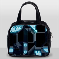 New Technology - Dark Classic Handbag (two Sides) by WensdaiAmbrose