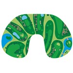 Golf Course Par Golf Course Green Copy Travel Neck Pillow Front