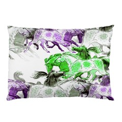 Horse Animal World Green Pillow Case by BangZart