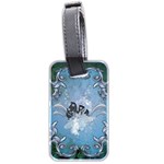 Surfboard With Dolphin Luggage Tag (two sides) Back